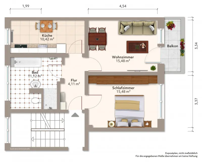 2 Zimmer Wohnung mit 58 m² in Bautzen – Bild 5