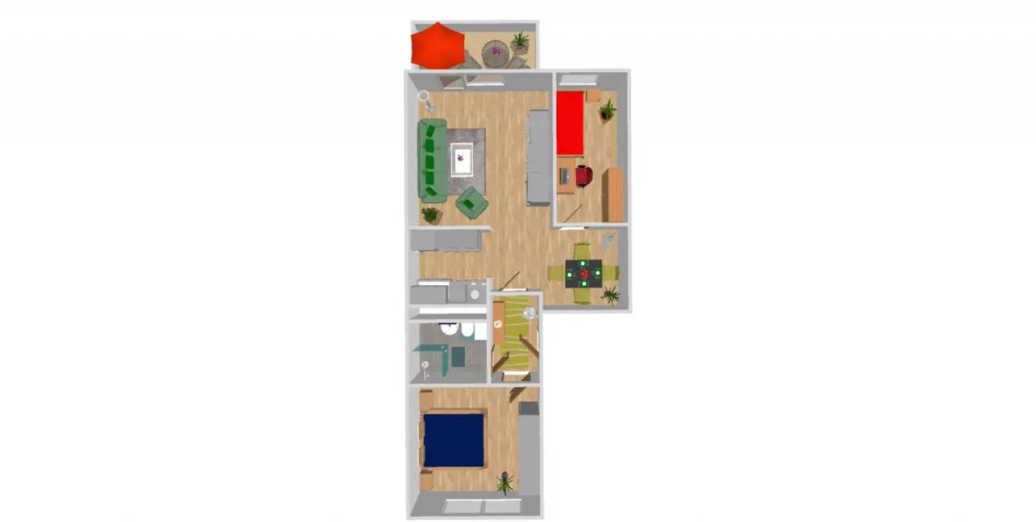 3 room apartment with 56 m² in Chemnitz – Photo 2