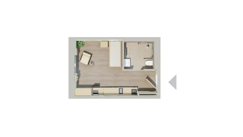 Studio mit 30 m² in Straubing – Bild 7