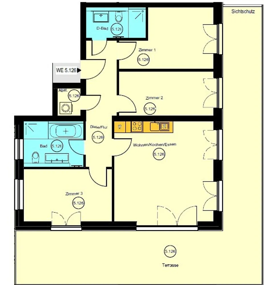 4 Zimmer Wohnung mit 102 m² in Leipzig – Bild 2