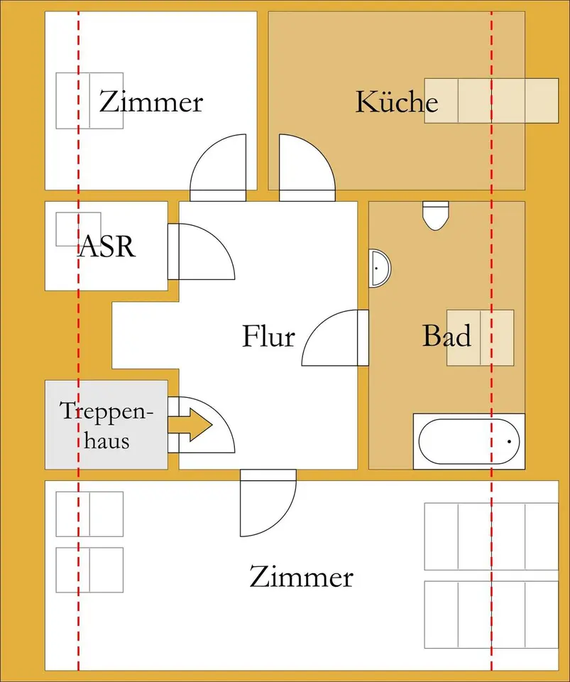 2 Zimmer Wohnung mit 64 m² in Köthen – Bild 8