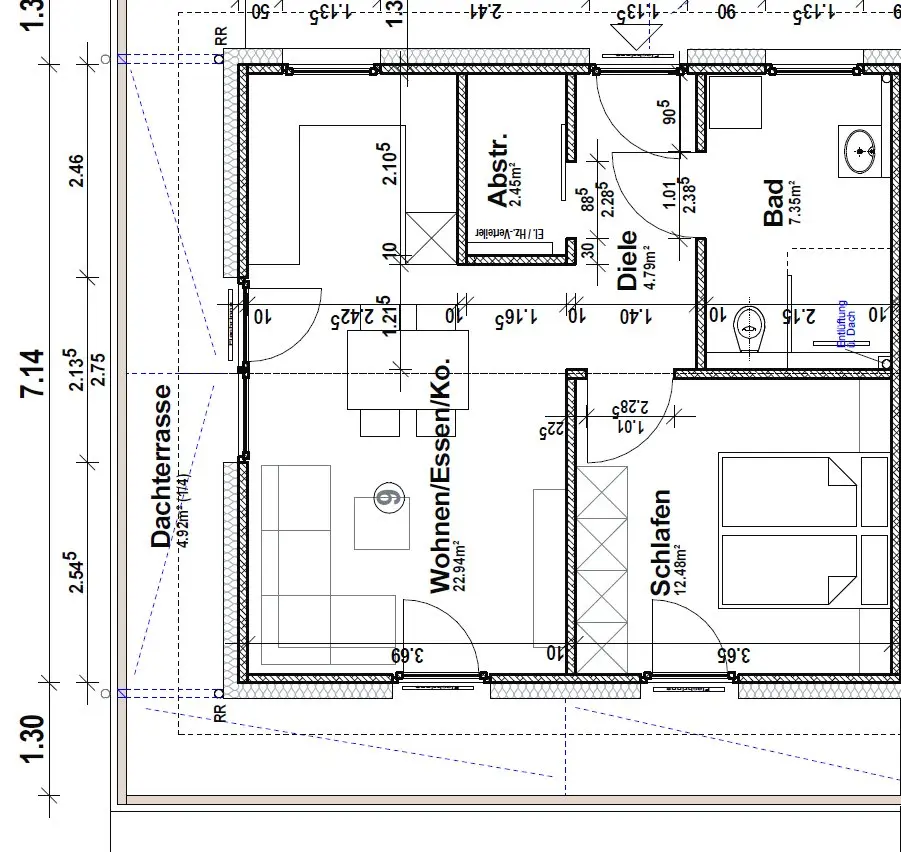 2 Zimmer Wohnung mit 54 m² in Bruchsal – Bild 4