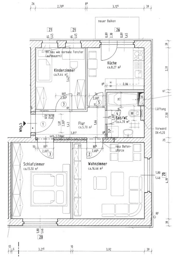 3 room apartment with 59 m² in Chemnitz – Photo 10