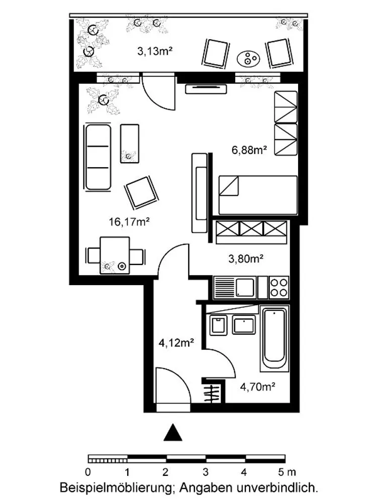 1 Zimmer Wohnung mit 39 m² in Frankfurt am Main – Bild 8