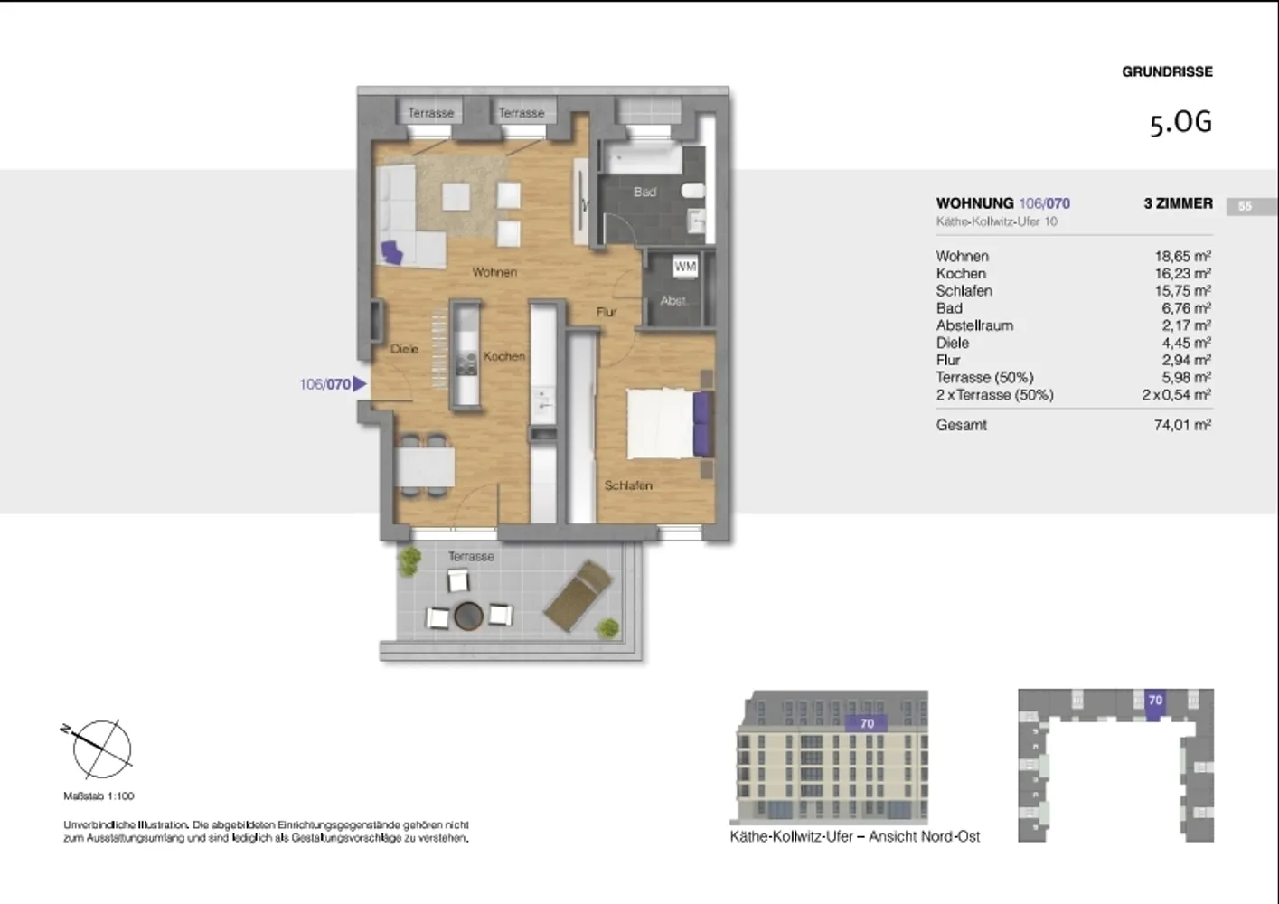2 room apartment with 74 m² in Dresden – Photo 7