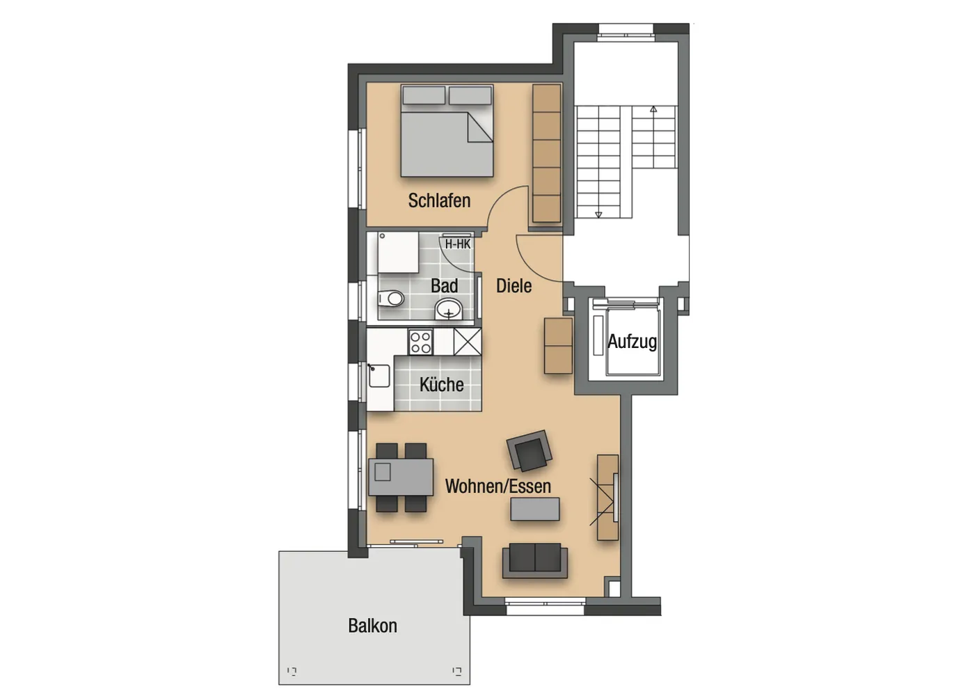 2 Zimmer Wohnung mit 54 m² in Stuttgart – Bild 5