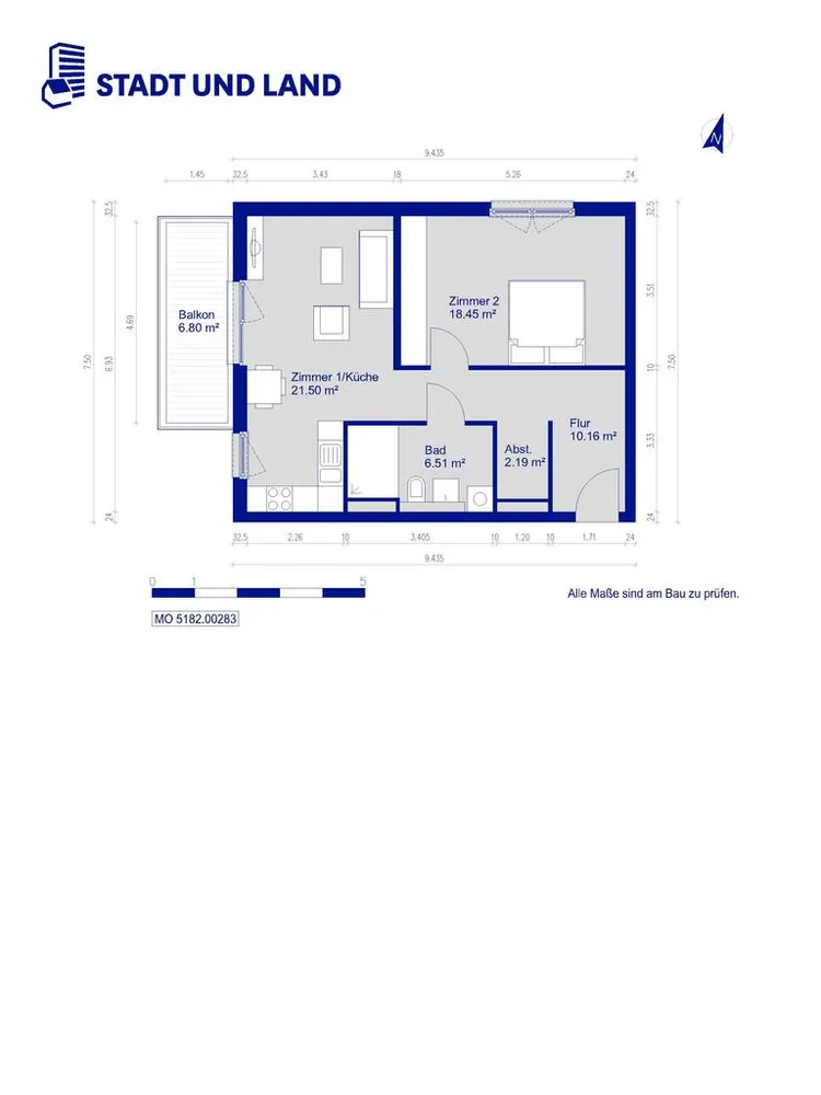 2 Zimmer Wohnung mit 63 m² in Berlin – Bild 6