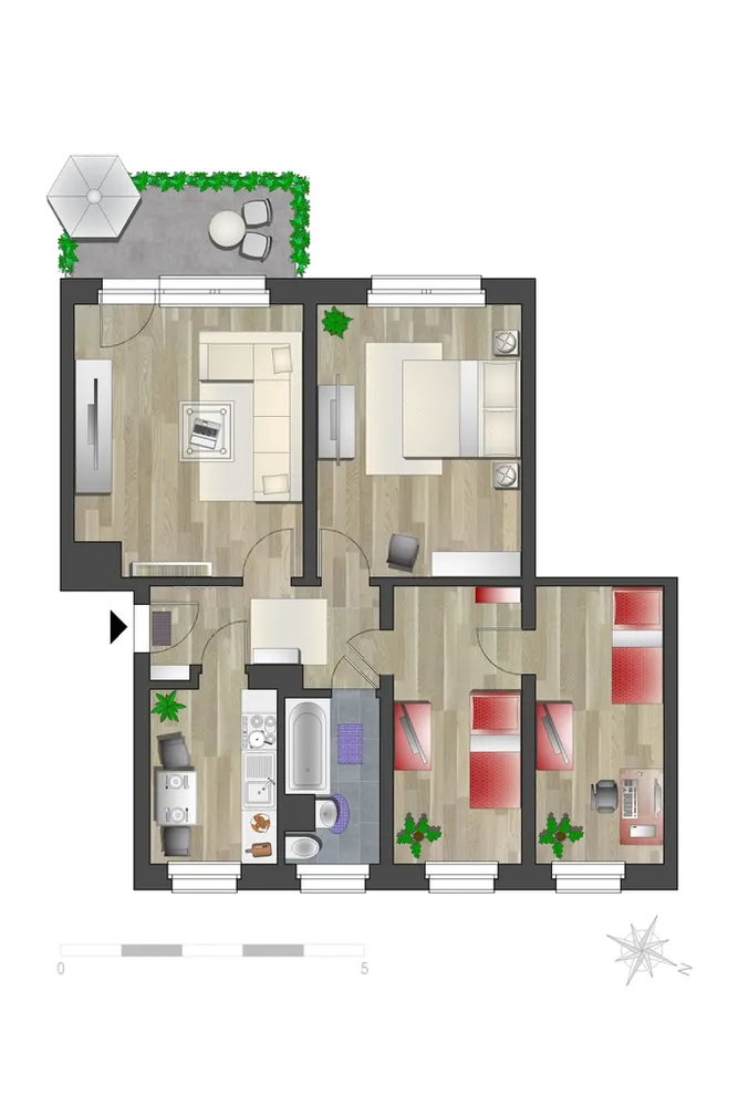 4 Zimmer Wohnung mit 71 m² in Chemnitz – Bild 5