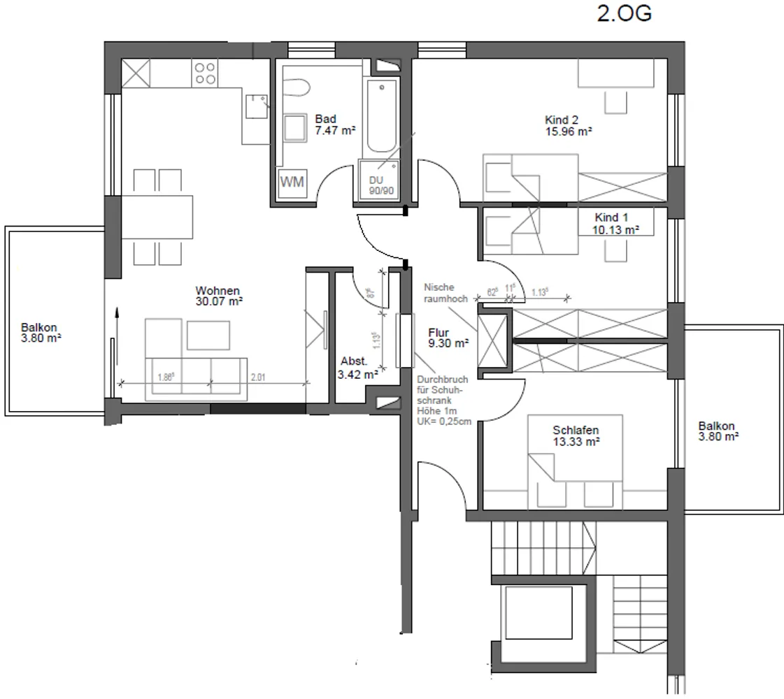 4 room apartment with 97 m² in Regensburg – Photo 1