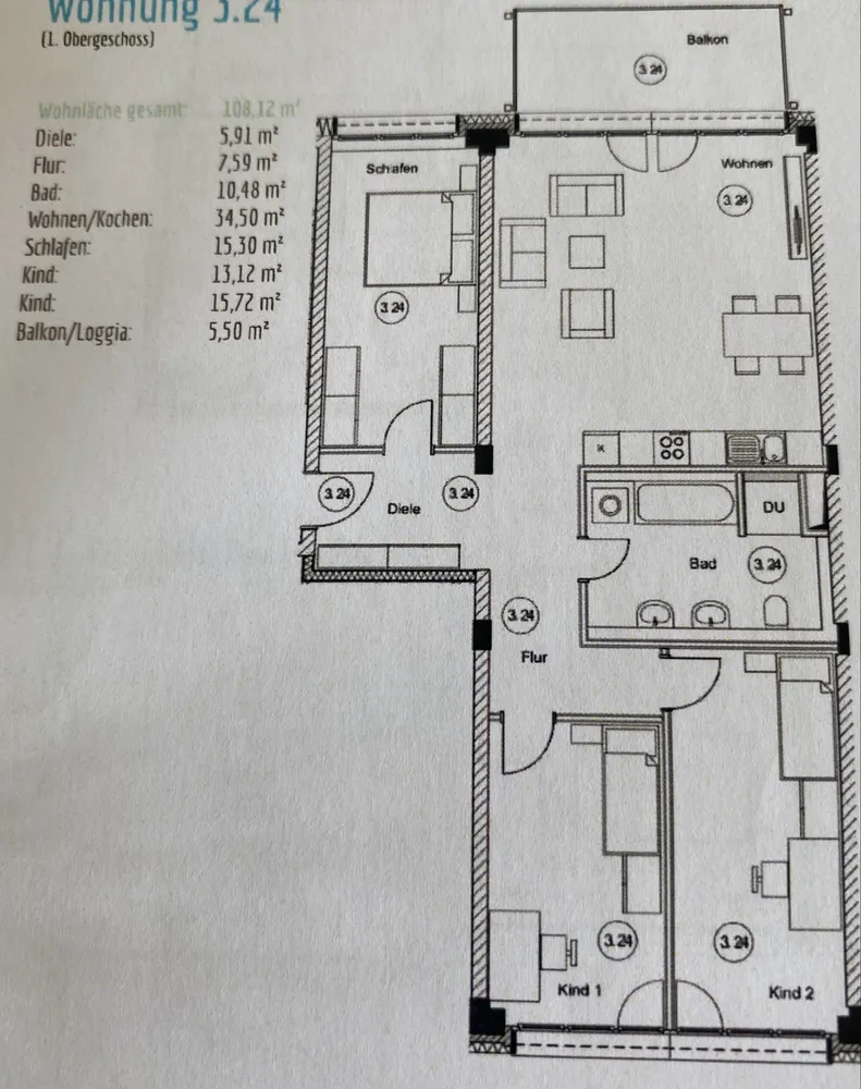 4 Zimmer Wohnung mit 108 m² in Bernau bei Berlin – Bild 4