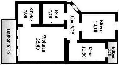 3 Zimmer Wohnung mit 80 m² in Kaiserslautern – Bild 5