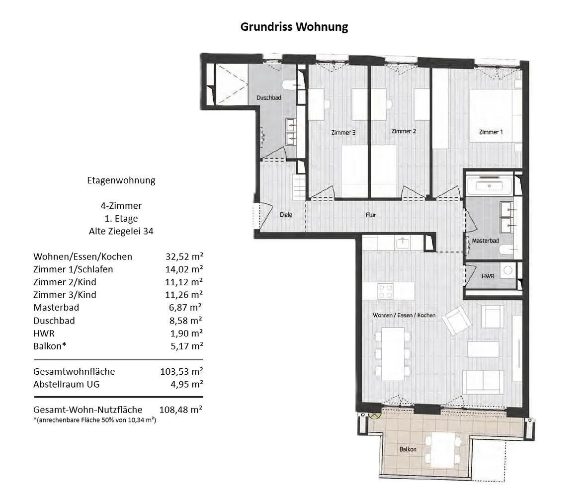 4 Zimmer Wohnung mit 104 m² in Speyer – Bild 6