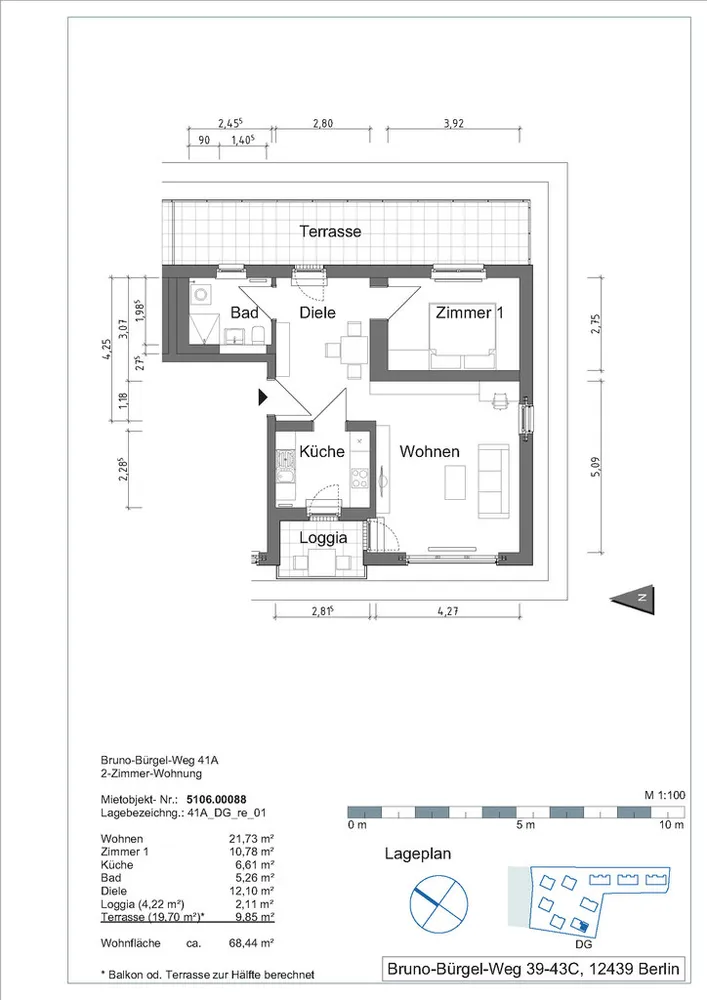 2 Zimmer Wohnung mit 67 m² in Berlin – Bild 7