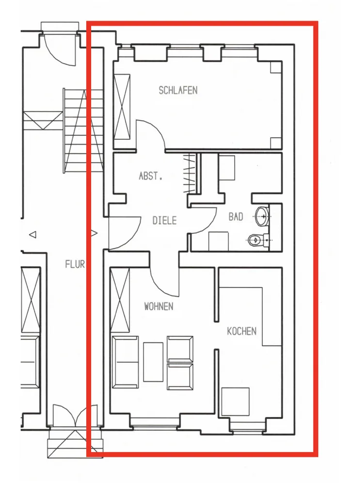 2 Zimmer Wohnung mit 51 m² in Erfurt – Bild 11