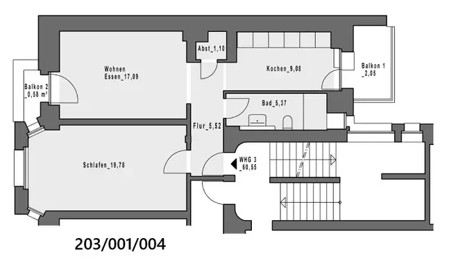 2 Zimmer Wohnung mit 61 m² in Hagen – Bild 4