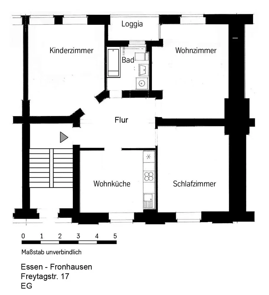 3 Zimmer Wohnung mit 83 m² in Essen – Bild 1