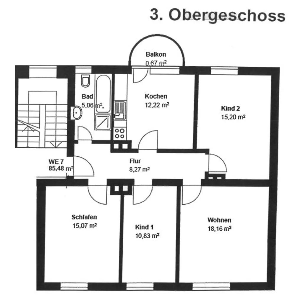 4 Zimmer Wohnung mit 85 m² in Augsburg – Bild 7
