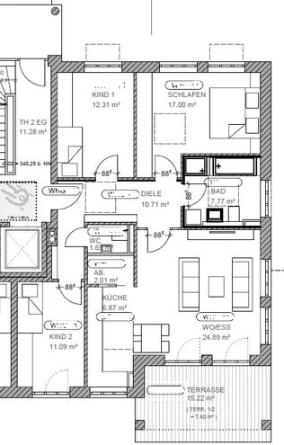 4 Zimmer Wohnung mit 107 m² in Regensburg – Bild 2