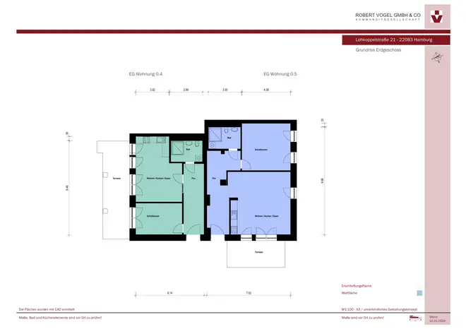 2 Zimmer Wohnung mit 75 m² in Hamburg – Bild 7