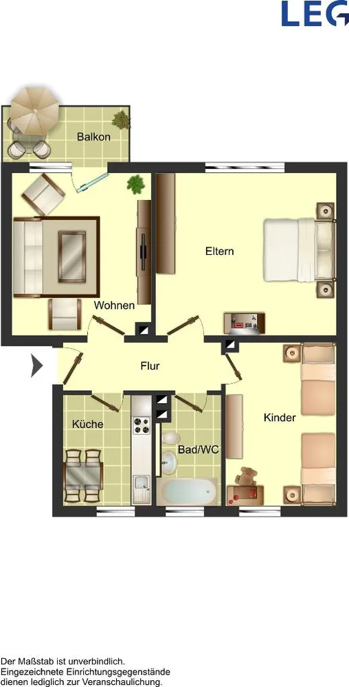 3 room apartment with 59 m² in Ahaus – Photo 4