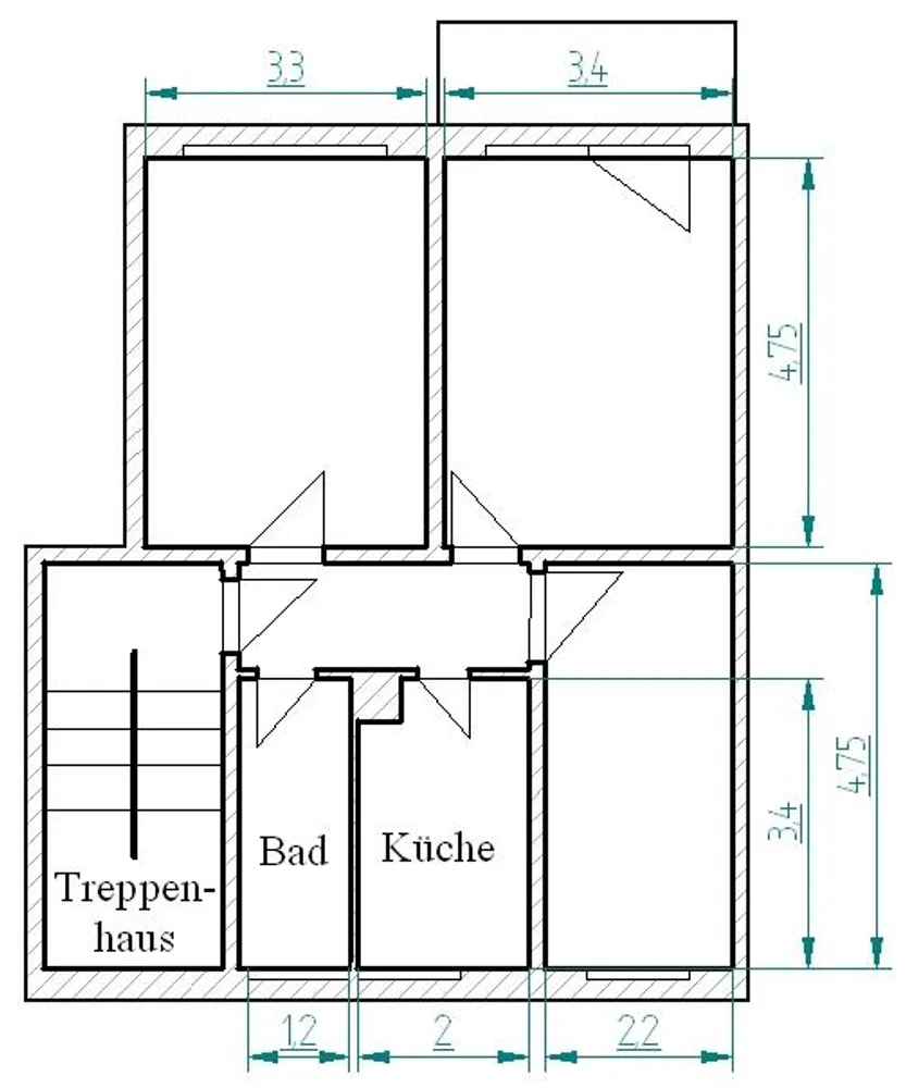 3 room apartment with 60 m² in Kamenz – Photo 2