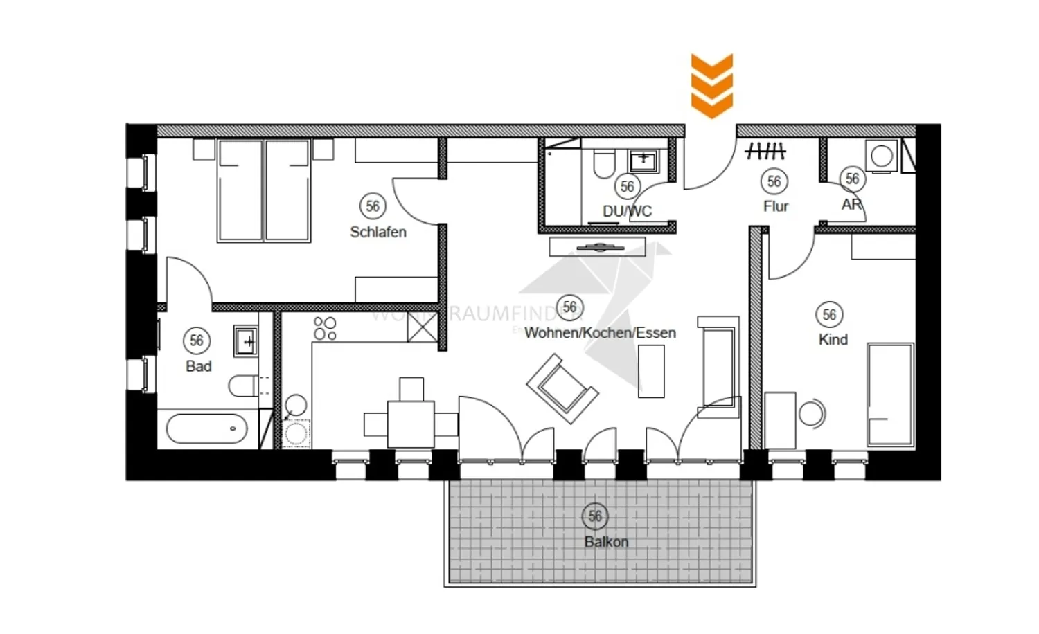 3 Zimmer Wohnung mit 87 m² in Chemnitz – Bild 4