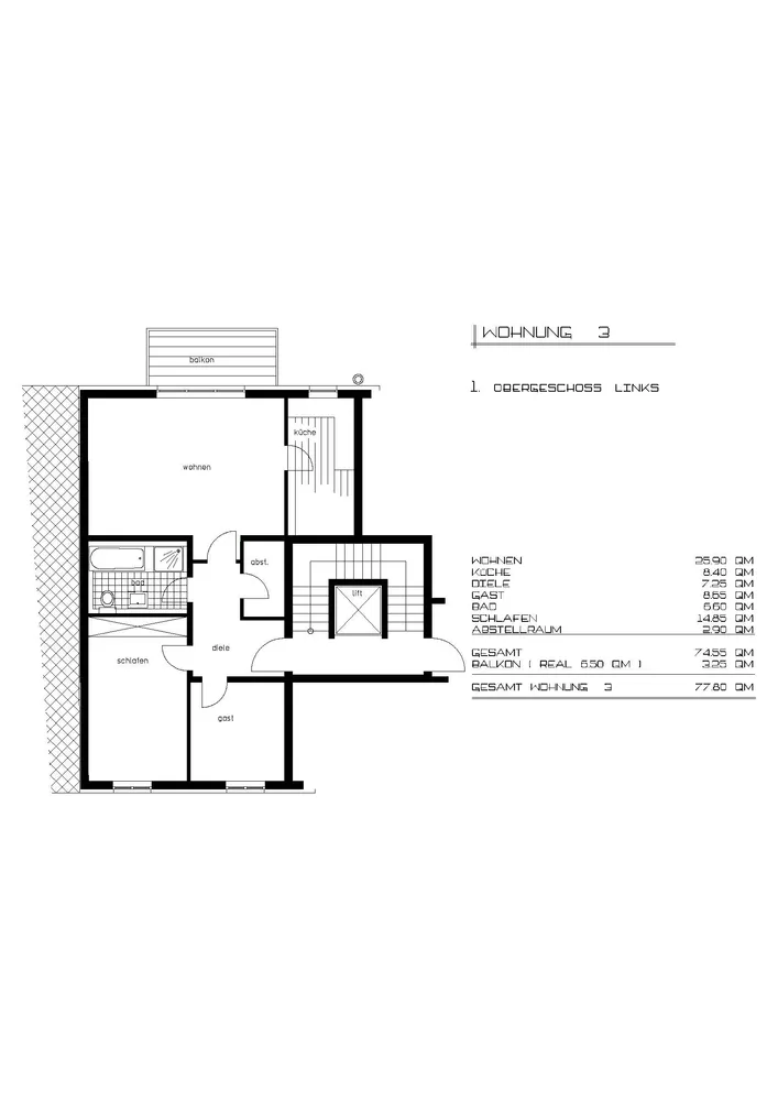 3 Zimmer Wohnung mit 78 m² in Wuppertal – Bild 3
