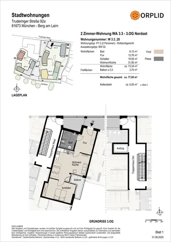 2 Zimmer Wohnung mit 77 m² in München – Bild 6