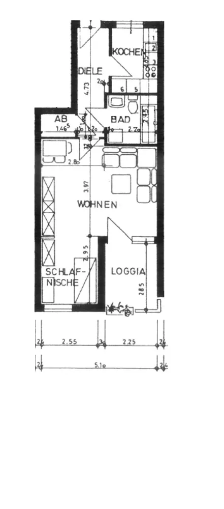 2 Zimmer Wohnung mit 50 m² in Gladbeck – Bild 9
