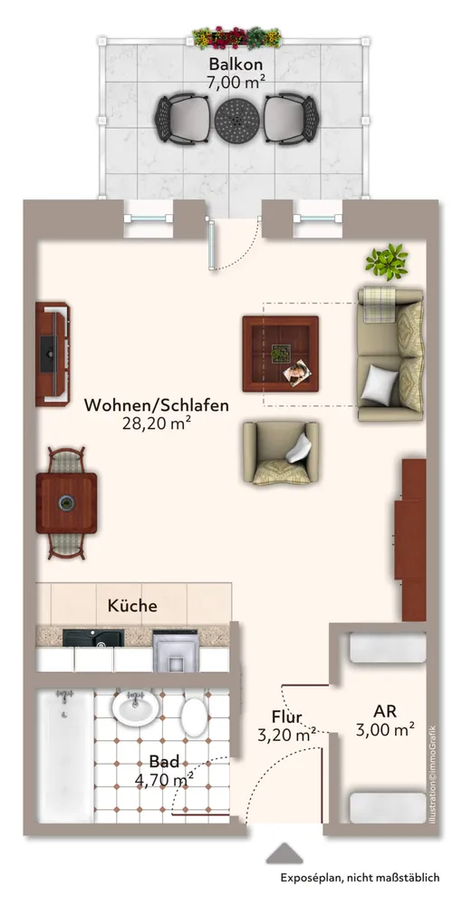 1 room apartment with 46 m² in Magdeburg – Photo 7