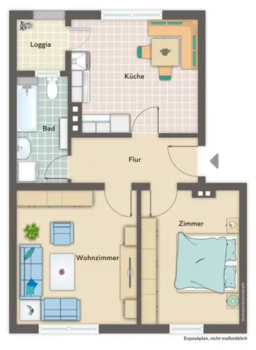 2 room apartment with 51 m² in Bremerhaven – Photo 9