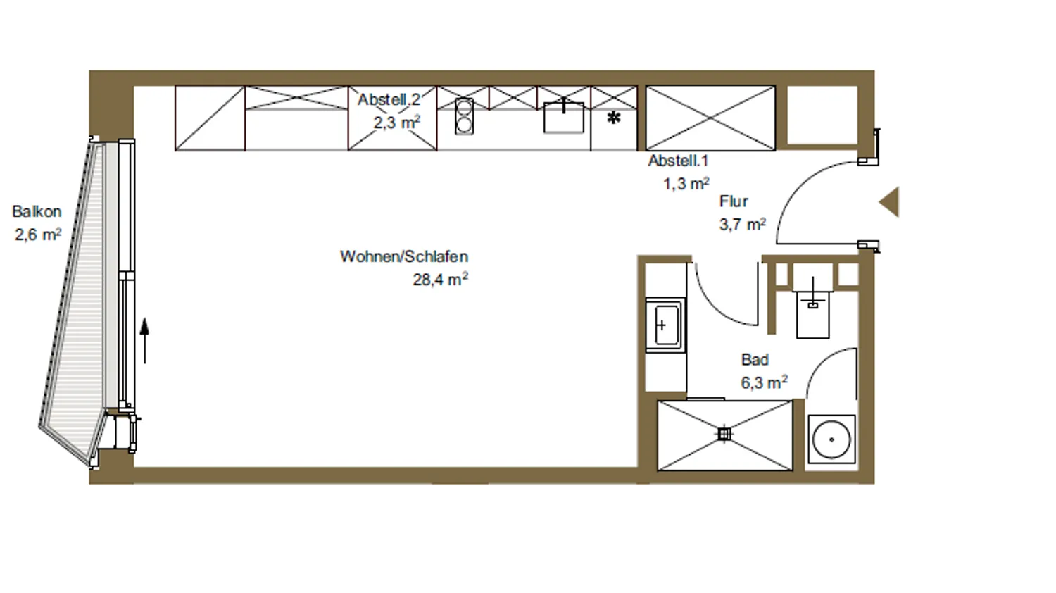 1 Zimmer Wohnung mit 43 m² in Hamburg – Bild 9
