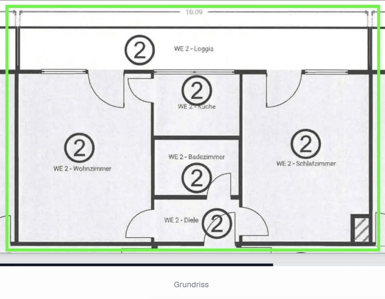 2 Zimmer Wohnung mit 54 m² in Nürnberg – Bild 1