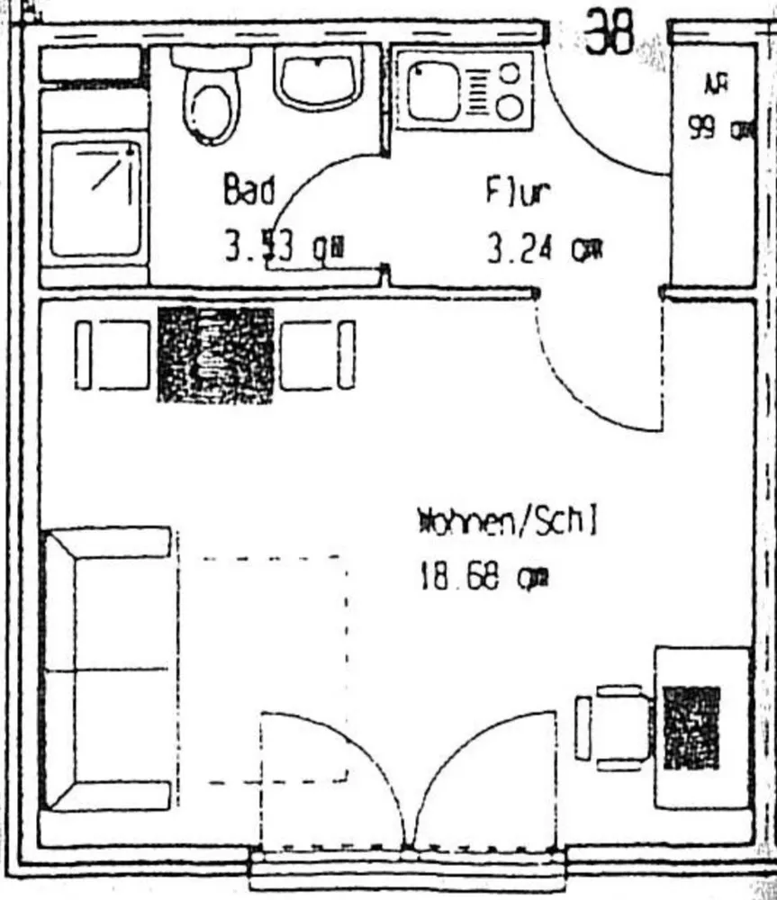 1 Zimmer Wohnung mit 26 m² in Dortmund – Bild 12