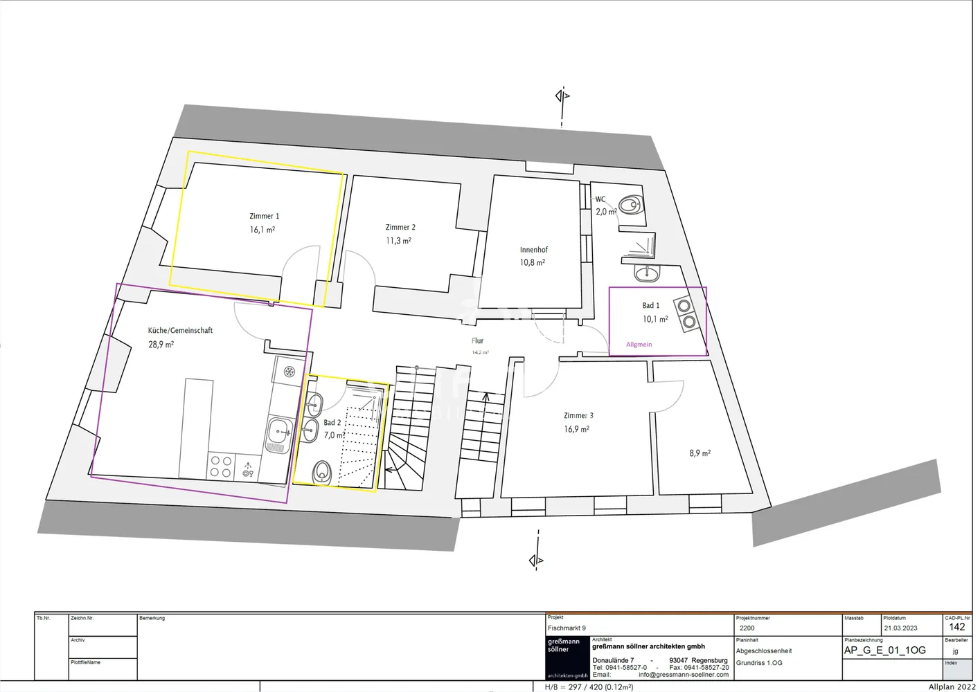 1 Zimmer Wohnung mit 16 m² in Regensburg – Bild 5
