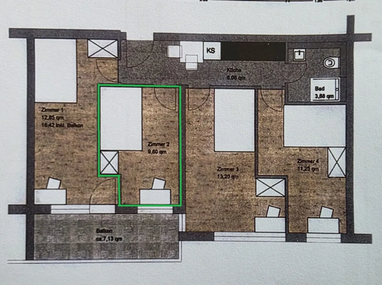 1 Zimmer Wohnung mit 10 m² in München – Bild 10