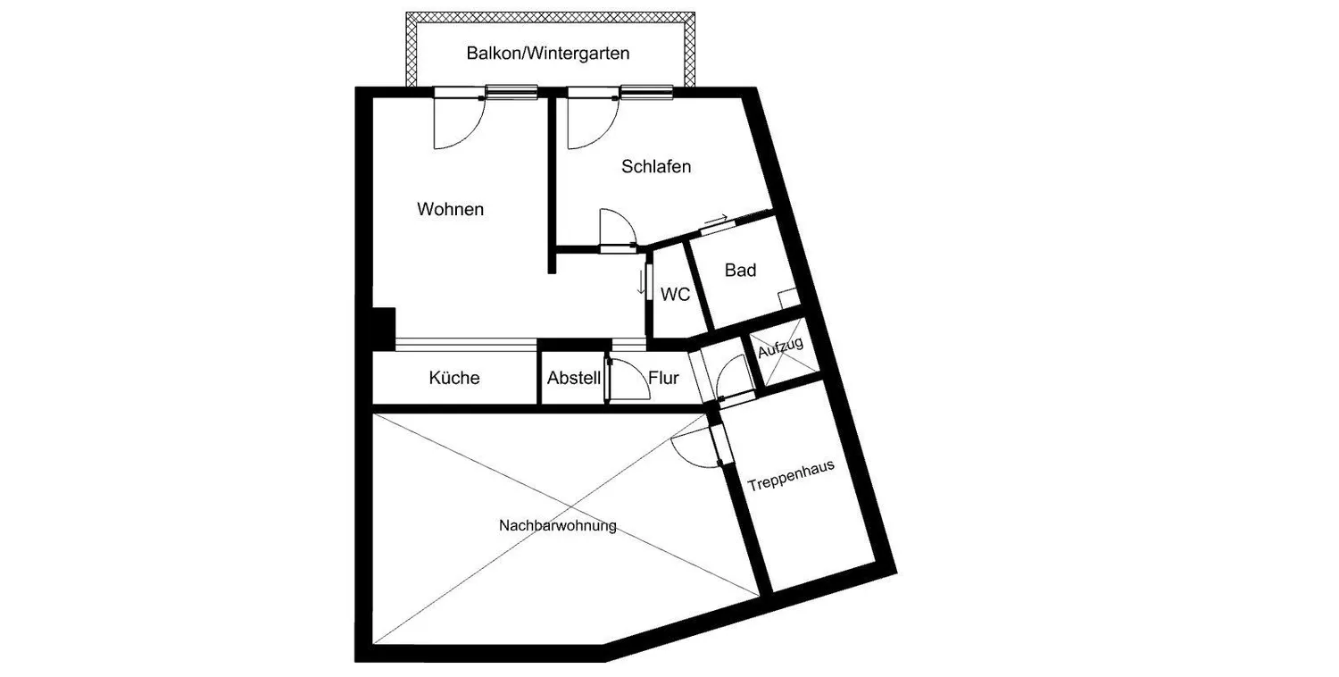 2 room apartment with 66 m² in Düsseldorf – Photo 1