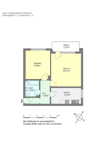 2 Zimmer Wohnung mit 61 m² in Dortmund – Bild 5