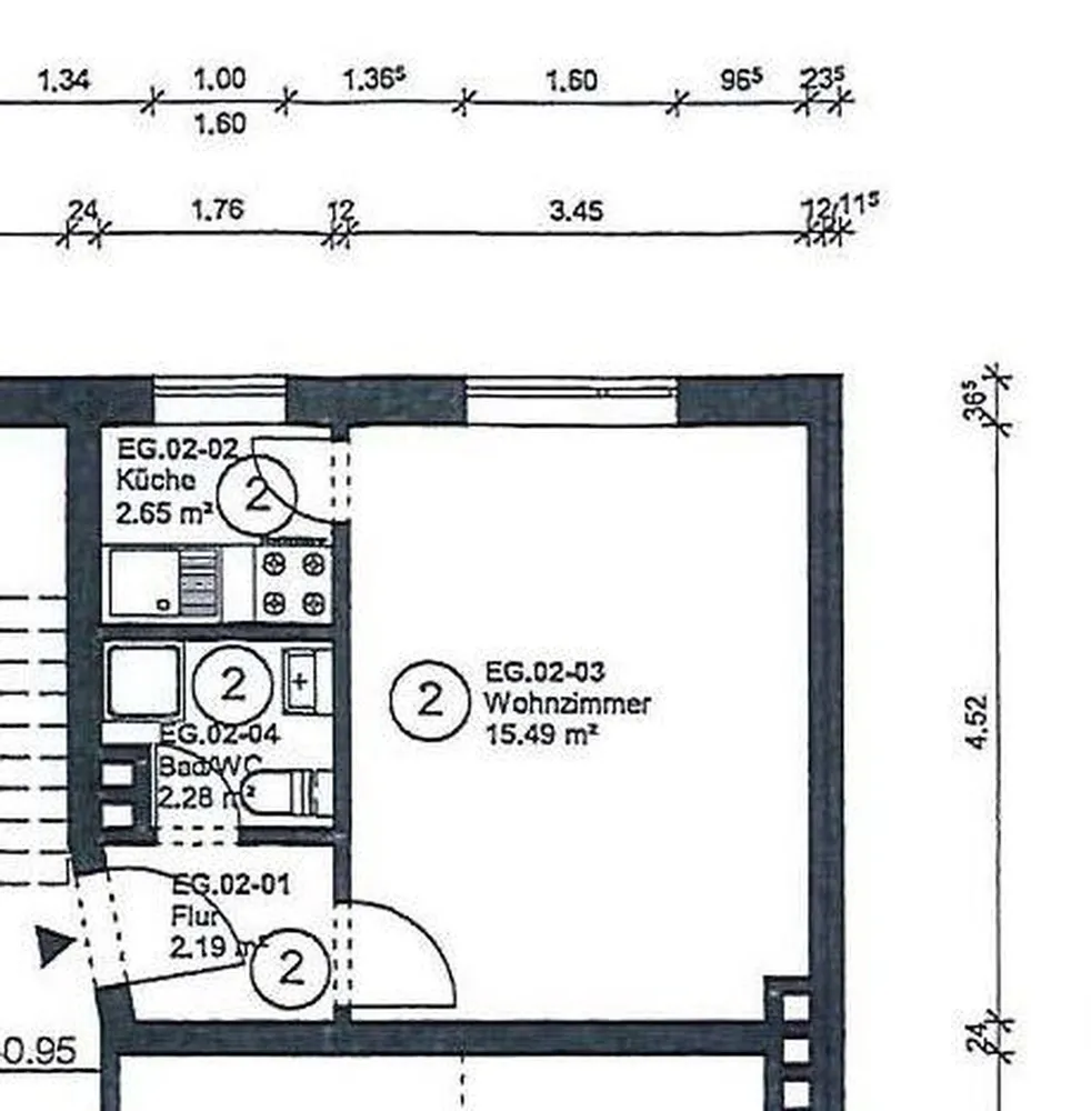 1 room apartment with 24 m² in Hanover – Photo 4