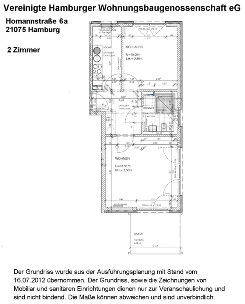 2 Zimmer Wohnung mit 59 m² in Hamburg – Bild 8