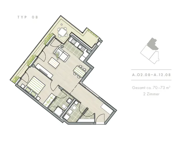 2 Zimmer Wohnung mit 72 m² in Freiburg im Breisgau – Bild 9