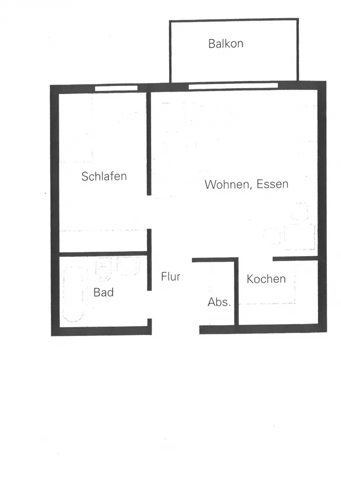 2 Zimmer Wohnung mit 48 m² in Borna – Bild 5