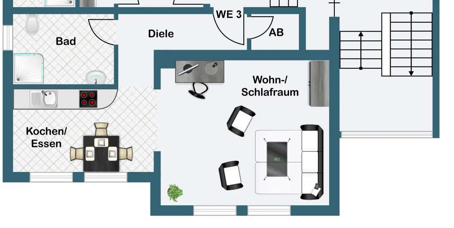 2 Zimmer Wohnung mit 41 m² in Bochum – Bild 1