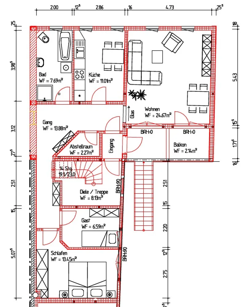 3 Zimmer Wohnung mit 84 m² in Schwarzenberg – Bild 1