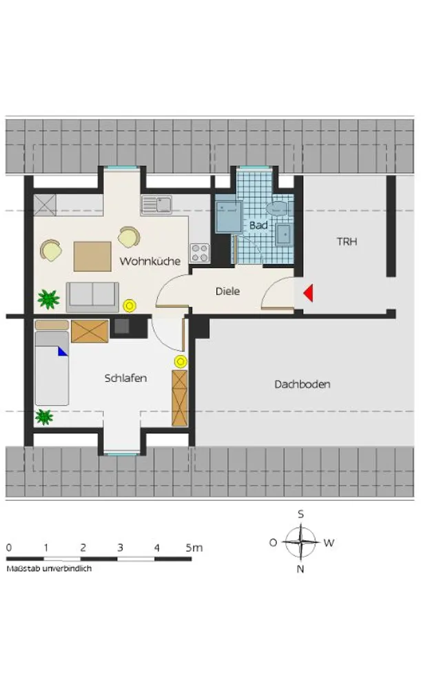 1 Zimmer Wohnung mit 33 m² in Essen – Bild 2