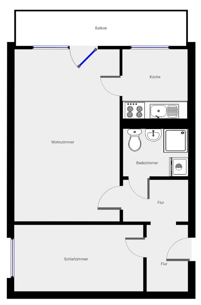 2 Zimmer Wohnung mit 49 m² in Leipzig – Bild 3