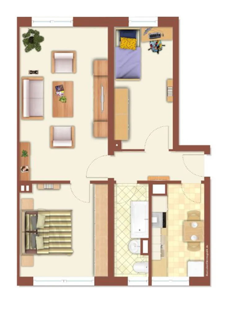 3 Zimmer Wohnung mit 59 m² in Halberstadt – Bild 7