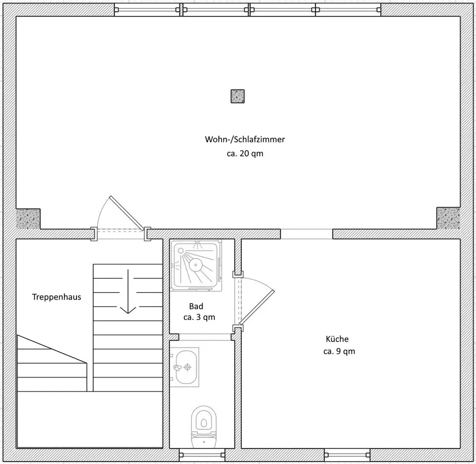 2 Zimmer Wohnung mit 45 m² in Detmold – Bild 4