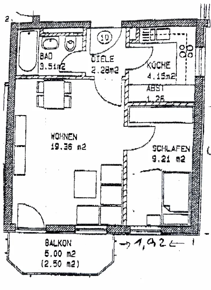 2 room apartment with 44 m² in Munich – Photo 9