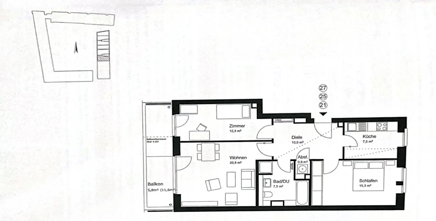 3 Zimmer Wohnung mit 81 m² in Hamburg – Bild 8